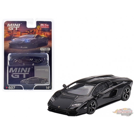 Lamborghini Countach LPI 800-4 Nero Maia - Mini GT - 1:64 - MGT00607 Passion Diecast