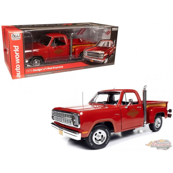 L'il Red Express Truck - Pickup Dodge 1979 en rouge canyon - Auto World - 1/18 - 319 Passion Diecast