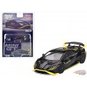 (Web Only) Lamborghini Huracán STO Nero Noctis - Mini GT - 1:64 - MGT00638