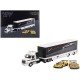 Chevrolet Corvette C8R Racing Cars no.3 & no.33 Winners with Western Star Transporter - MINI GT 1/64 - MGTS0009