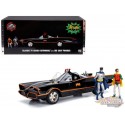 1966 Batmobile classique avec lumières - Inclut les figurines Batman et Robin -  Jada 1/18-  98625