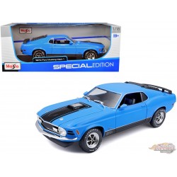 1970 Ford Mustang Mach 1 (Bleu) - Maisto - 1/18 - 31453 BL