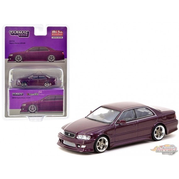 VERTEX Toyota Chaser JZX100 - Violet métallisé - Tarmac Works - 1/64 - T64G-007-PU Passion Diecast