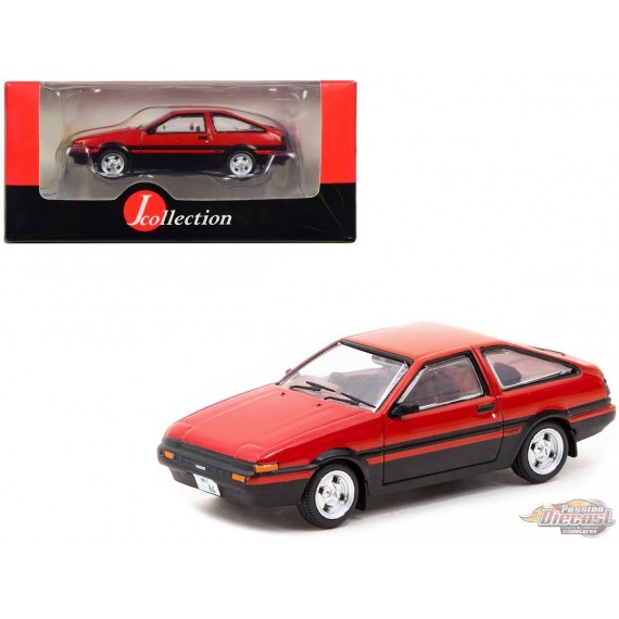 J-Collection Toyota Sprinter Trueno (AE86) Red/Black - Tarmac Works - 1/64 - JC64-001-RD Passion Diecast