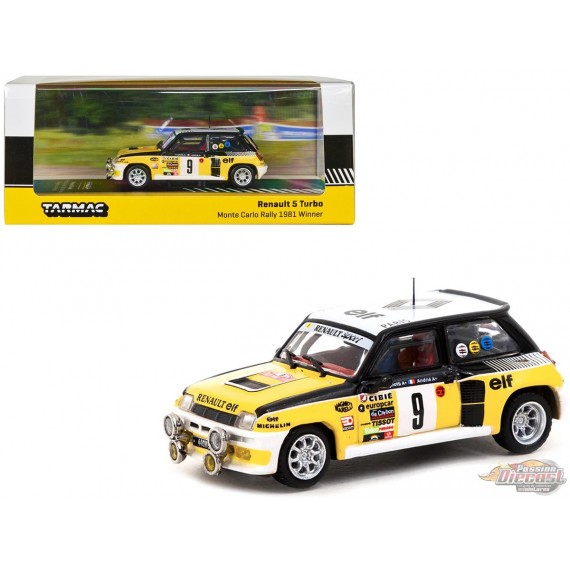 Renault 5 Turbo Monte Carlo Rally 1981 Winner - Tarmac Works - 1/64 -  T64-TL060-81MCR09