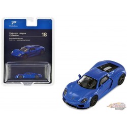 Porsche 918 Spyder - Sapphire Blue Metallic - Hypercar League Collection - PosterCars - 1/64 - H18B