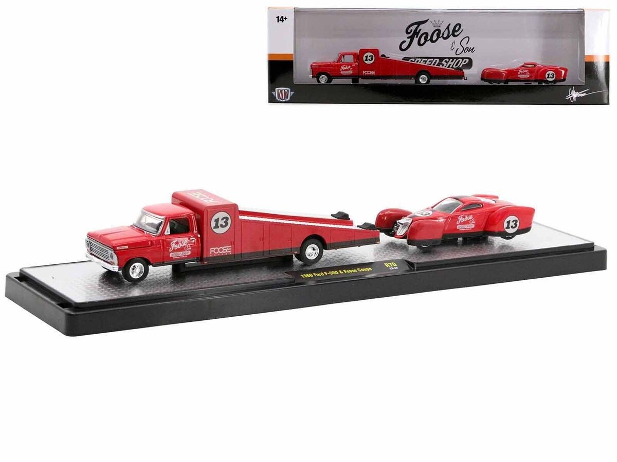 Auto-Haulers Release 70 - 1969 Ford F-350 & Foose Coupe - M2 Machine - 1:64  - 36000 70 A