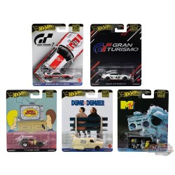 Hot Wheels 1:64 Pop Culture 2024 Caisse C - Ensemble de 5 Voitures - HXD63-956C - Passion Diecast