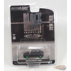 GreenMachine Black Bandit Racing - 1980 Volkswagen Rabbit Widebody - Black Bandit Series 28 - 1/64 Greenlight - 28130 CGR