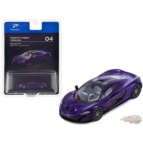 McLaren P1 - Lantana Purple - Hypercar League Collection - PosterCars - 1/64 - H04B Passion Diecast