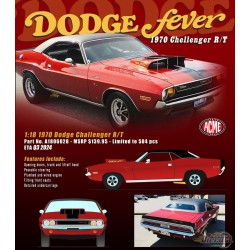 1970 Dodge Challenger R/T Dodge Fever (rouge vif) production estimée .... - ACME - 1/18 - A1806028