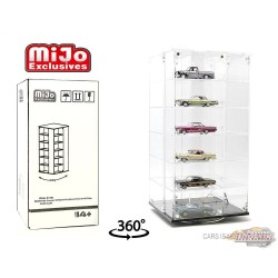 Display Case Rotatif  en plastique 1:64 pour 24 voitures  - MJ17032