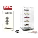 (Magasin Seulement)  Display Case Rotatif  en plastique 1:64 pour 24 voitures  - MJ17032