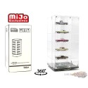 (Store Only)  Showcase 1:64 24-Cars Display Desk Top Spinner with Cover - MJ17032