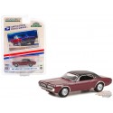 1967 Mercury Cougar XR-7 GT - Pony Car Stamp Collection Artist Tom Fritz - Hobby Exclusive - 1/64 Greenlight - 30371