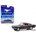 1965 Ford Mustang GT Raven Black with Red Stripes - The Drive Home to the Mustang Stampede Series 1 - 1/64 Greenlight - 13340 A