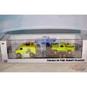CHASE CAR Auto-Haulers Release 70 - 1971 Chevrolet Van G10 & 1976 Chevrolet Scottsdale Sport - M2 Machine - 1:64 - 36000 R70 BGR