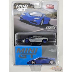 CHASE CAR McLaren F1 Bleu Cobalt - Mini GT - 1:64 - MGT00629GR Passion Diecast