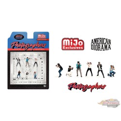 (Web Only) Figures Photographers Set - 6-piece metal set - American Diorama - 1/64 - AD-2414