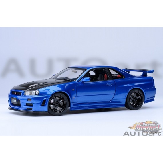 Nissan Skyline GT-R (R34) Z-tune (Bayside Blue/Carbon) - Autoart - 77460 Passion Diecast