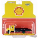 (Green Machine) Shell Oil - International Durastar 4400 Flatbed Truck - Hobby Exclusive - 1/64 Greenlight - 30470GR