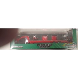 (Green Machine) Remorque col cygne en rouge bande visibilité - Hitch & Tow Trailer - Hobby Exclusive - 1/64 Greenlight - 30467GR
