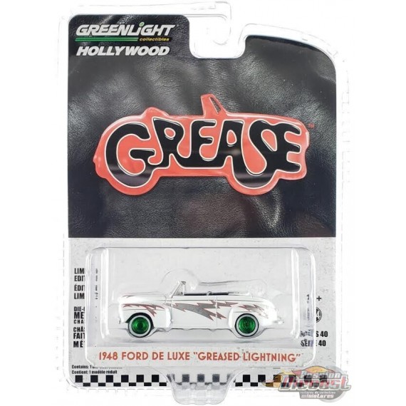 (Green Machine) Greased Lightnin' - 1948 Ford De Luxe - Grease (1978) - Hollywood Series 40 - 1/64 Greenlight - 62010 AGR