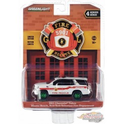 (Green Machine) Long Island, New York - 2021 Chevrolet Tahoe - Fire & Rescue Series 4 -1/64 Greenlight - 67050 FGR