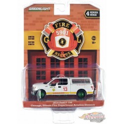 (Green Machine) Aviation Division - Chicago, Illinois - 2016 Ford F-150 - Fire & Rescue Series 4 -1/64 Greenlight - 67050 EGR