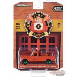 (Green Machine) Pennsylvanie - 1972 Ford F-250 d'incendie, tuyau, - Fire & Rescue Series 4 -1/64 Greenlight - 67050 AGR