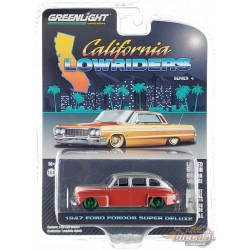 (Green Machine) 1947 Ford Fordor Super Deluxe - California Lowriders Series 4 - 1/64 Greenlight - 63050 AGR