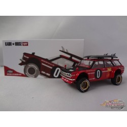 CHASE CAR Kaido★House - Datsun Kaido 510 Wagon Kaido GT Surf Safari RS V2 - Mini GT - Mijo Exclusives - 1/64 - KHMG054GR