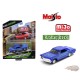 1965 Buick Riviera Metallic Blue - Design Lowriders - MiJo Exclusives 3,600 Pieces - Maisto - 1/64 - 15494 23D