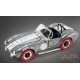 1965 SHELBY COBRA 427 S/C - RAW METAL W/ RED TIRES - Shelby Collectibles 1/64 -SC-705-M - Passion Diecast 