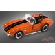 1965 SHELBY COBRA 427 S/C - ORANGE W/ BANDE NOIR - Shelby Collectibles 1/64 -SC-705-O - Passion Diecast 