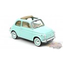 Fiat 500 L 1968 Pastel Blue w/ special birth pack - Norev - 1:18 - 187777