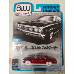 CHASE CAR 1967 Chevrolet Chevelle SS en noir smoking - Auto World - 1/64 - AWSP116 AGR