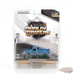 (Green Machine) 1989 Dodge Ram D-350 Dually - Dually Drivers Series 14 - 1/64 Greenlight - 46140 BGR