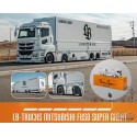 (Preorder) LB Truck Mitsubishi Fuso Super Great Transporter Sakon Logix - Blanc - GCD - 1:64 - KS-073-301