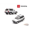 (Preorder) Toyota Land Cruiser 100 (LHD) - Argent - GCD - 1:64 - KS-023-381