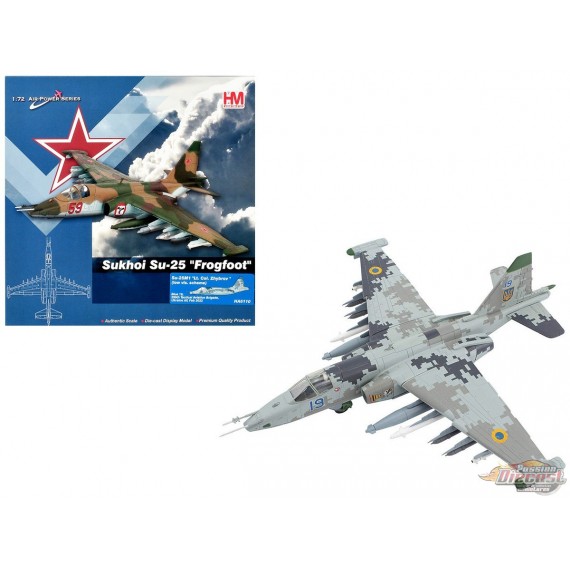 Sukhoi Su-25M1 Frogfoot / Ukrainian Air Force 299th BrTA, Blue 19, Ukraine, February 2022 / Hobby Master 1:72 HA6110