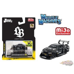 LBWK 1999 Nissan Skyline GT-R R34 - Noir - Liberty Walk - Mijo Exclusives - Maisto - Muscle Machines 1/64 - 15566 BK