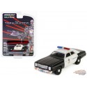 (Web Only) 1977 Plymouth Fury Metropolitan Police - The Terminator (1984) - Hollywood Series 41 - 1/64 Greenlight - 62020 A