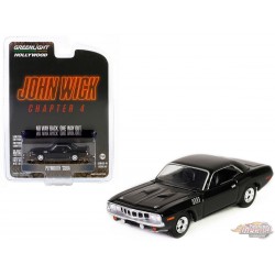 1971 Plymouth 'Cuda - John Wick: Chapter 4 (2023) - Hollywood Series 41 - 1/64 Greenlight - 62020 F