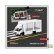 Mitsubishi Fuso Canter Mobile Display Truck - White - Tarmac Works - 1/64 - T64T-TL002-DW Passion Diecast