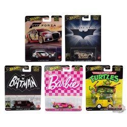Hot Wheels 1:64 Pop Culture 2024 E Case - Assortment Set Of 5 Cars - HXD63-956E -  Passion Diecast