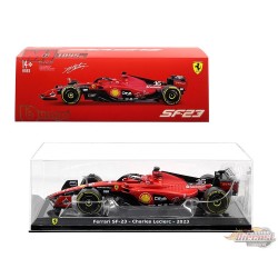 F1 Ferrari SF-23 No.16 Charles Leclerc avec vitrine - Bburago 1/24 - 18-26808 CL