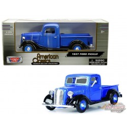 Pickup Ford 1937 - Bleu et noir - American Classics - Motormax 1-24 - 73233  BLBK