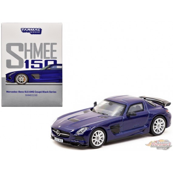 Mercedes-Benz SLS AMG Coupé Black Series SHMEE150 - Bleu - Tarmac Works - 1/64 - T64G-027-SHMEE Passion Diecast