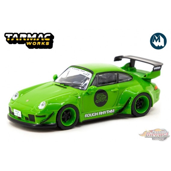 RWB 993 Rough Rhythm Fuel Fest Student Driver - Vert - Tarmac Works - 1/64 - T64-017-SD Passion Diecast